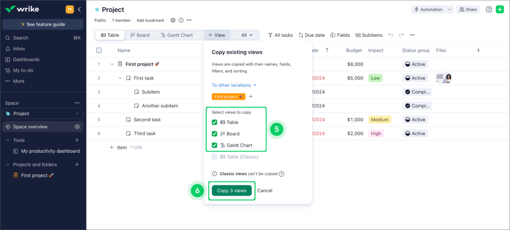 Wrike project management